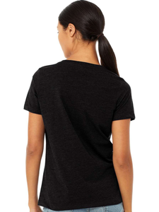 BELLA + CANVAS - Women's Relaxed Heather CVC V-Neck Tee - Assorted Colors