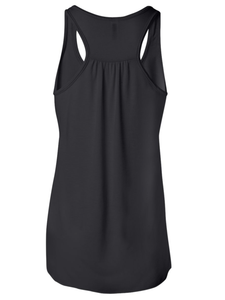 BELLA + CANVAS - Women's Flowy Racerback Tank - Black Heather