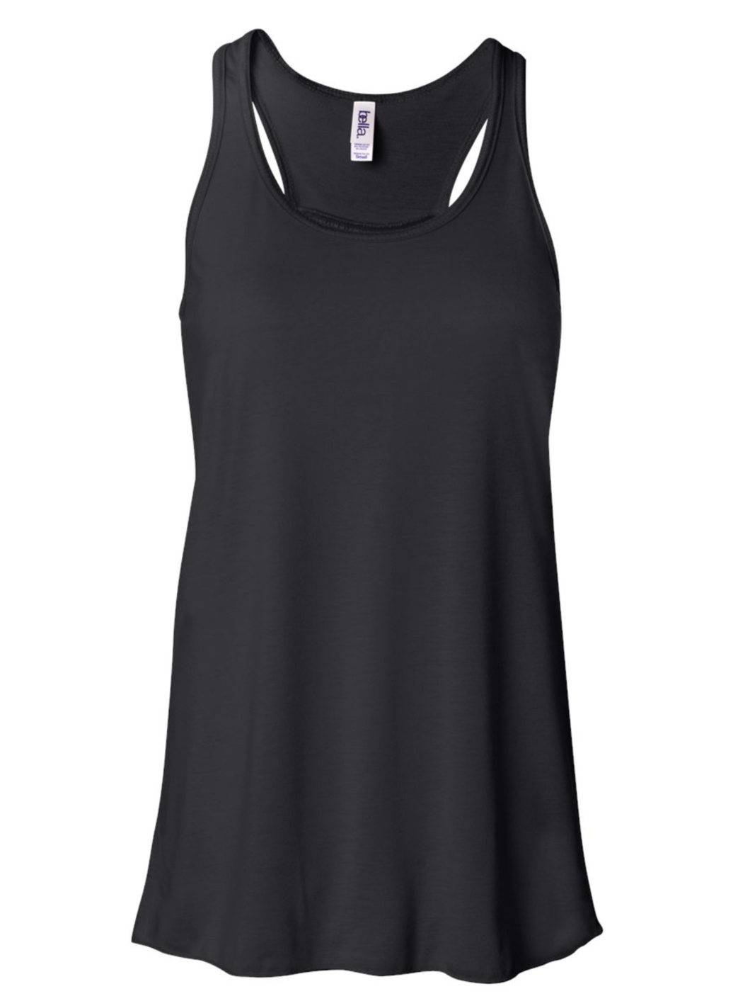 BELLA + CANVAS - Women's Flowy Racerback Tank - Black Heather