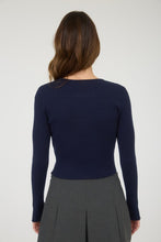 Cutout Bow Detail Ribbed Knit Cardigan - Black, Navy Or Deep Red