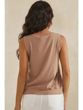 Luxeair Ribbed Relaxed V-Neck Tank Top- Assorted Colors