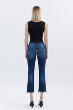 FLYING MONKEY LOW RISE UNEVEN RAW HEM SLIM STRAIGHT JEANS - STUNNED