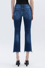 FLYING MONKEY LOW RISE UNEVEN RAW HEM SLIM STRAIGHT JEANS - STUNNED