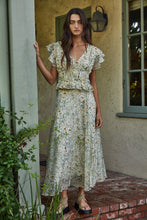 Sereia Floral Top - Ivory/Green