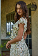 Sereia Floral Top - Ivory/Green