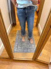 Flying Monkey High Rise Seamless Waistband Cuffed Straight Jeans - Radiantly