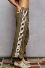 POL bottom in French terry with star patch trim - Vintage Moss or Black