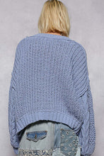 POL Chenille Sweater - Black, Cream or Evening Blue