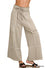 FRENCH TERRY WASHED EXPOSED-SEAM WIDE LEG PANTS - ASSORTED COLORS