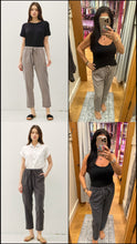 New Color-tencel Tapered Pants - Charcoal or Greige