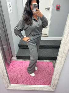 MODAL POLY SPAN QUARTER ZIP FUNNEL NECK PULLOVER - ASSORTED COLORS