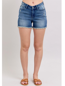Judy Blue High Waist V-Front Shorts w Shield Pockets
