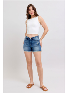 Judy Blue High Waist V-Front Shorts w Shield Pockets