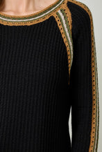 Mystree Raglan Sleeve Sweater Top - Sea foam, Stone Or Black