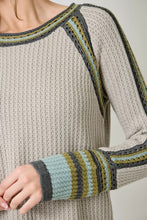 Mystree Raglan Sleeve Sweater Top - Sea foam, Stone Or Black