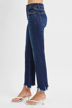 Risen High Rise Crop Straight Slim Jeans - Dark