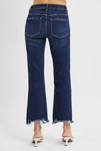 Risen High Rise Crop Straight Slim Jeans - Dark