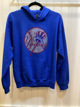 Royal Blue Hooded Sweatshirt with Bling