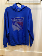 Royal Blue Hooded Sweatshirt with Bling