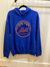 Royal Blue Hooded Sweatshirt with Bling