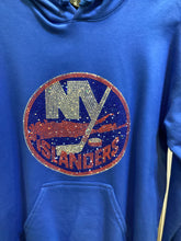 Royal Blue Hooded Sweatshirt with Bling
