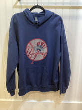 Navy Hooded Sweatshirt with Bling