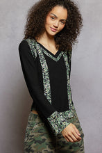 POL V-neck long sleeve regular fit top in rib - Assorted Colors