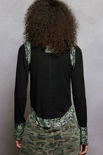 POL V-neck long sleeve regular fit top in rib - Assorted Colors