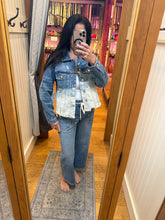 Vervet by Flying Monkey Classic Crop Jacket W Bottom Bleach Detail