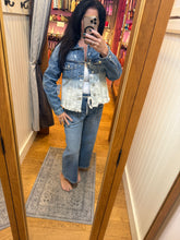 Vervet by Flying Monkey Classic Crop Jacket W Bottom Bleach Detail