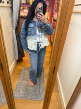 Vervet by Flying Monkey Classic Crop Jacket W Bottom Bleach Detail