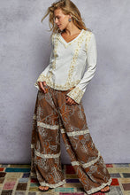 POL V-neck long sleeve regular fit top in rib - Assorted Colors