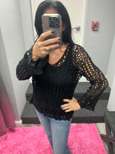 EVERYDAY CROCHET TOP - BLACK, BEIGE and WHITE