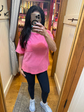 Mineral Washed Knit Top With Pocket - Assorted Colors