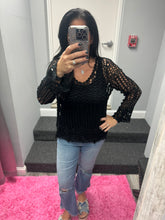 EVERYDAY CROCHET TOP - BLACK, BEIGE and WHITE