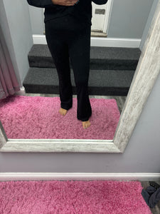 FLARED YOGA PANTS - BLACK OR TITANIUM