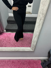 FLARED YOGA PANTS - BLACK OR TITANIUM