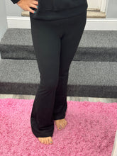 FLARED YOGA PANTS - BLACK OR TITANIUM