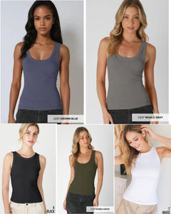 Nikibiki Reversible Ribbed Tank Top - Assorted Colors
