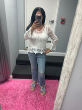 EVERYDAY CROCHET TOP - BLACK, BEIGE and WHITE