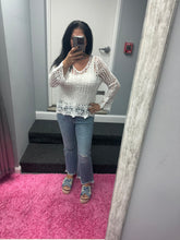 EVERYDAY CROCHET TOP - BLACK, BEIGE and WHITE