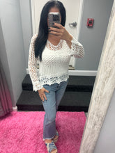 EVERYDAY CROCHET TOP - BLACK, BEIGE and WHITE