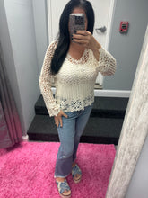 EVERYDAY CROCHET TOP - BLACK, BEIGE and WHITE