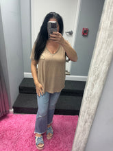 POL V-neck short sleeve chest pocket slub knit tee - Assorted Colors