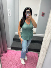 ZENANA V NECK SLEEVELESS CAMI TOP - ASSORTED COLORS