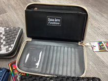 Neoprene Handwoven Wallet w/ Metallic Detailing - Assorted Colors