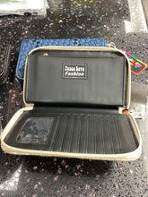 Neoprene Handwoven Wallet w/ Metallic Detailing - Assorted Colors