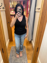 Luxeair Ribbed Relaxed V-Neck Tank Top- Assorted Colors