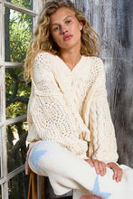 POL Chenille Sweater - Black, Cream or Evening Blue