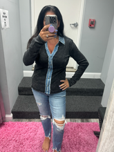 Washed Thermal Button Down Top - Assorted Colors